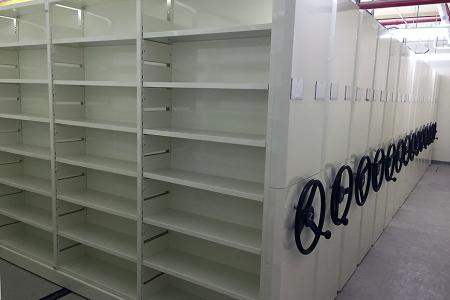 Mobile shelving intensive storage solution